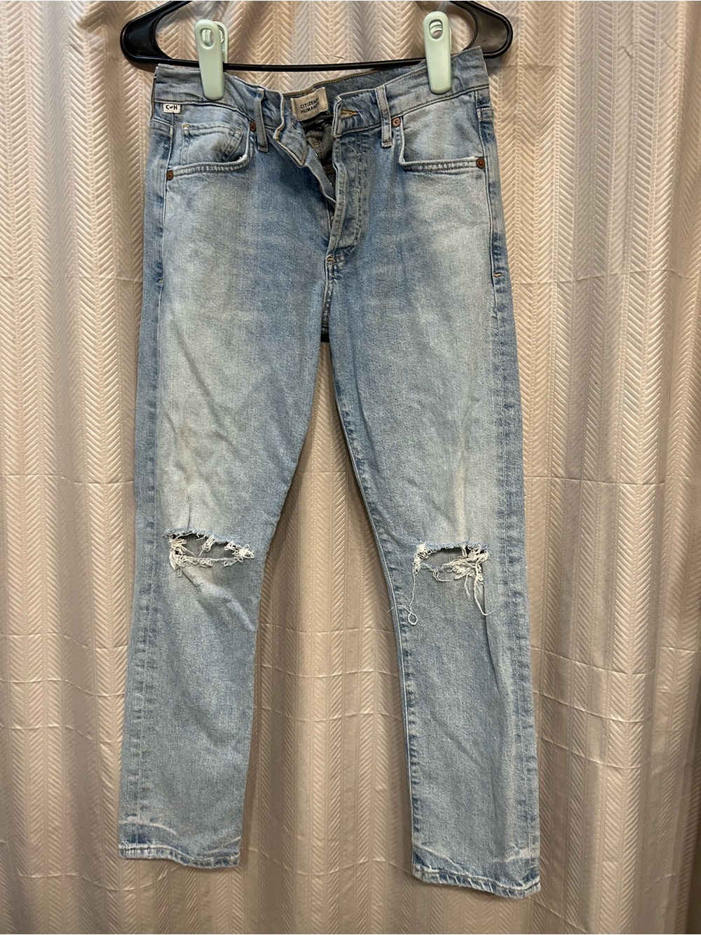 Light Blue Distressed Jeans
